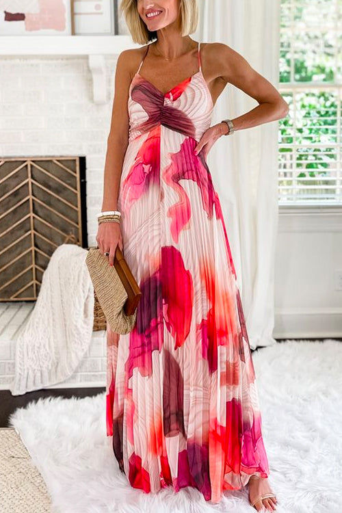 SALERNO – Spaghetti Strap Maxi Dress – 4058