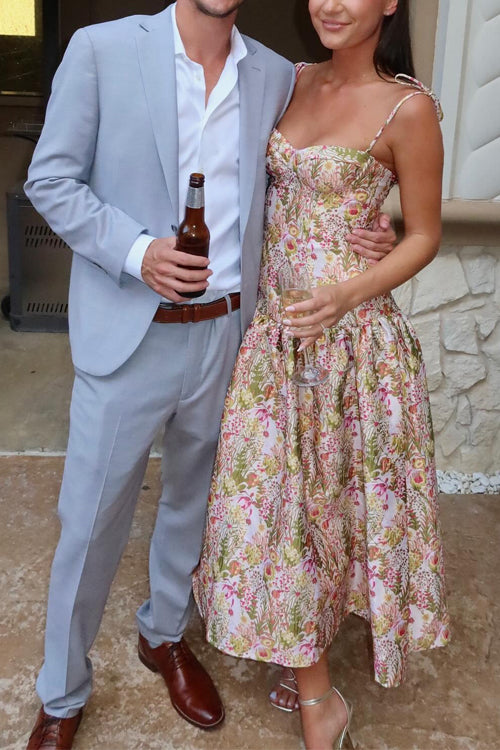 TAORMINA – Jacquard Midi Dress – 6377