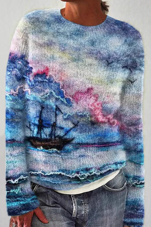 STOCKHOLM – Graphic Casual Sweater – 6195