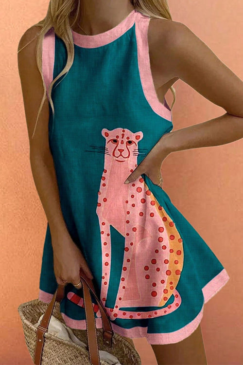 SANTORINI – Sleeveless Mini Dress – 2687