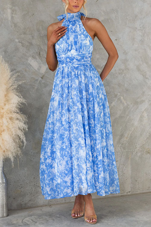 CORFU – Halter Maxi Dress – 4846