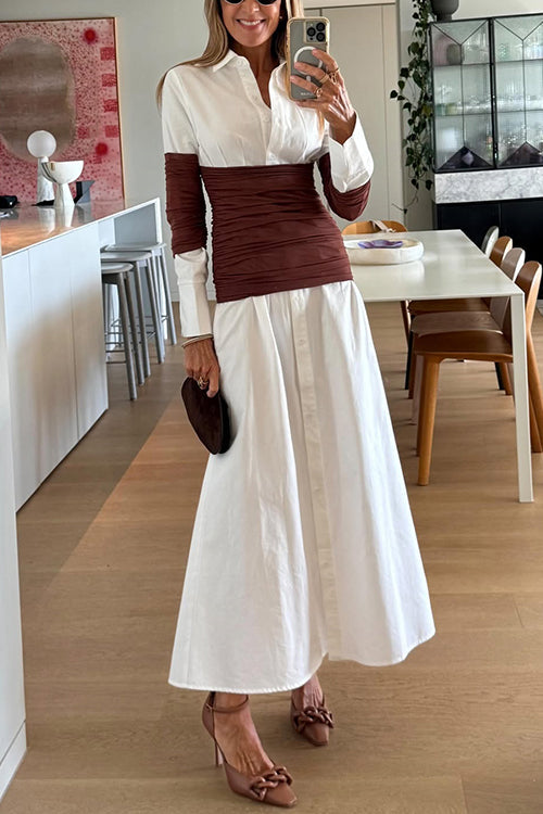 SPLIT – Button-Up Maxi Dress – 7703