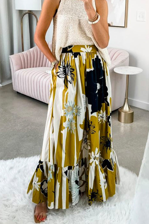 CANNES – High Waist Maxi Skirt – 3985