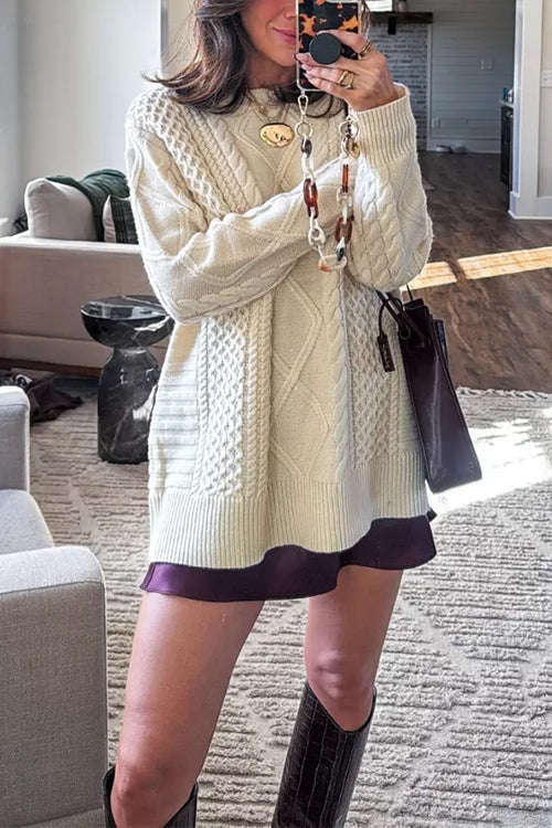 GENEVA – Cable Knit Pullover – 3451