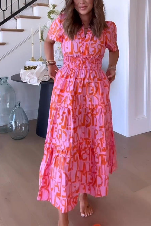 MARSEILLE – V Neck Maxi Dress – 1605