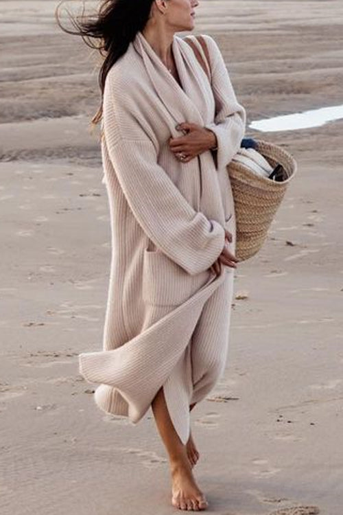 BERN – Ribbed Knit Cardigan – 7837