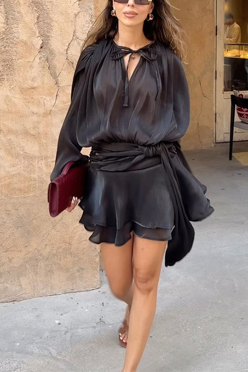 ZURICH – Long Sleeve Mini Dress – 5381