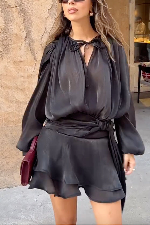 ZURICH – Long Sleeve Mini Dress – 5381