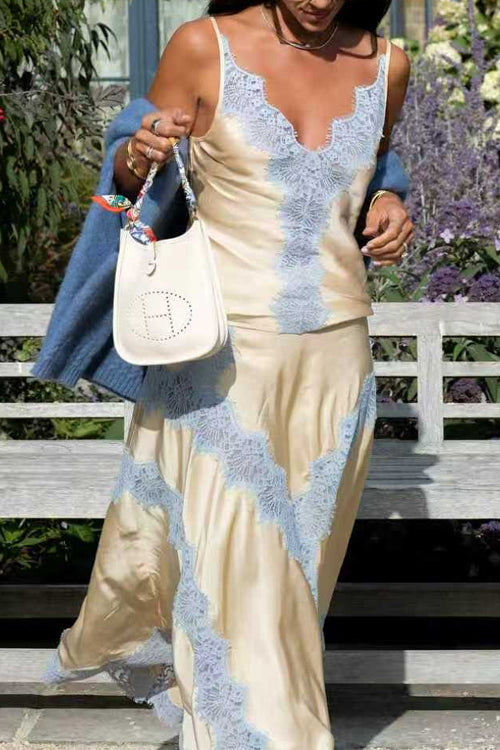 LYON – Adjustable Strap Satin Top – 3071