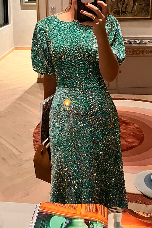 ATHENS – Sequin Midi Dress – 3784