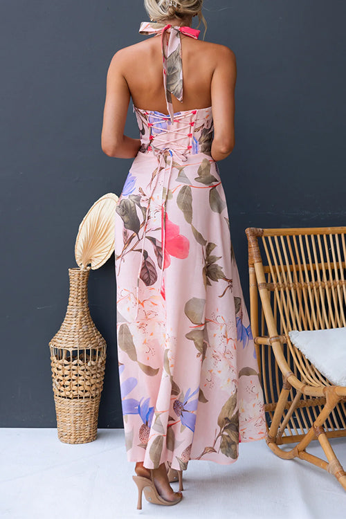 SPLIT – Halter Maxi Dress – 7276