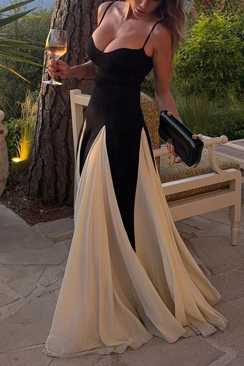 ALICANTE – Color Block Maxi Dress – 5995