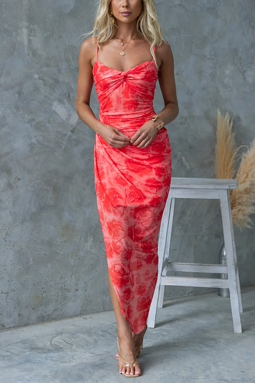 SANTORINI – Printed Maxi Dress – 3371