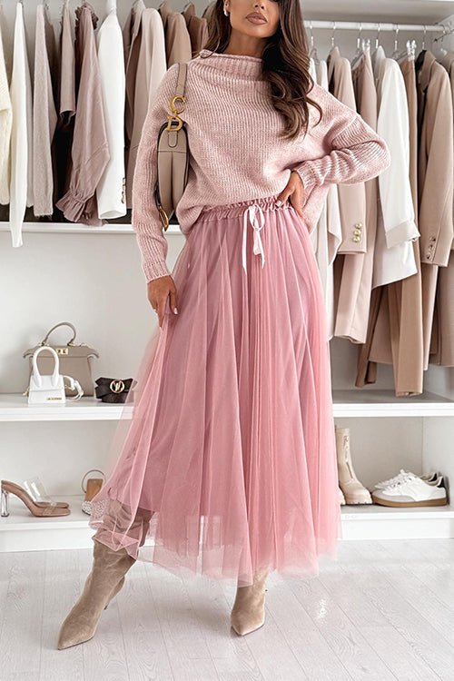 PORTO – Mesh Maxi Skirt – 5658