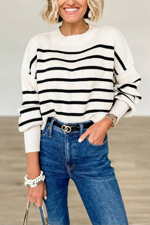 PRAGUE – Cropped Knit Sweater – 6413