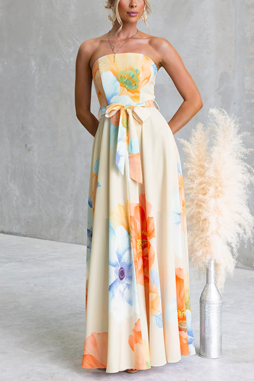 ATHENS – Strapless Maxi Dress – 6642