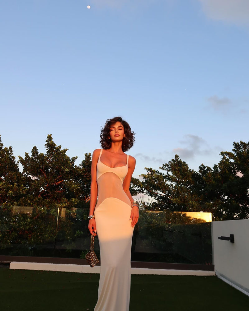 SANTORINI – Bodycon Maxi Dress – 7133