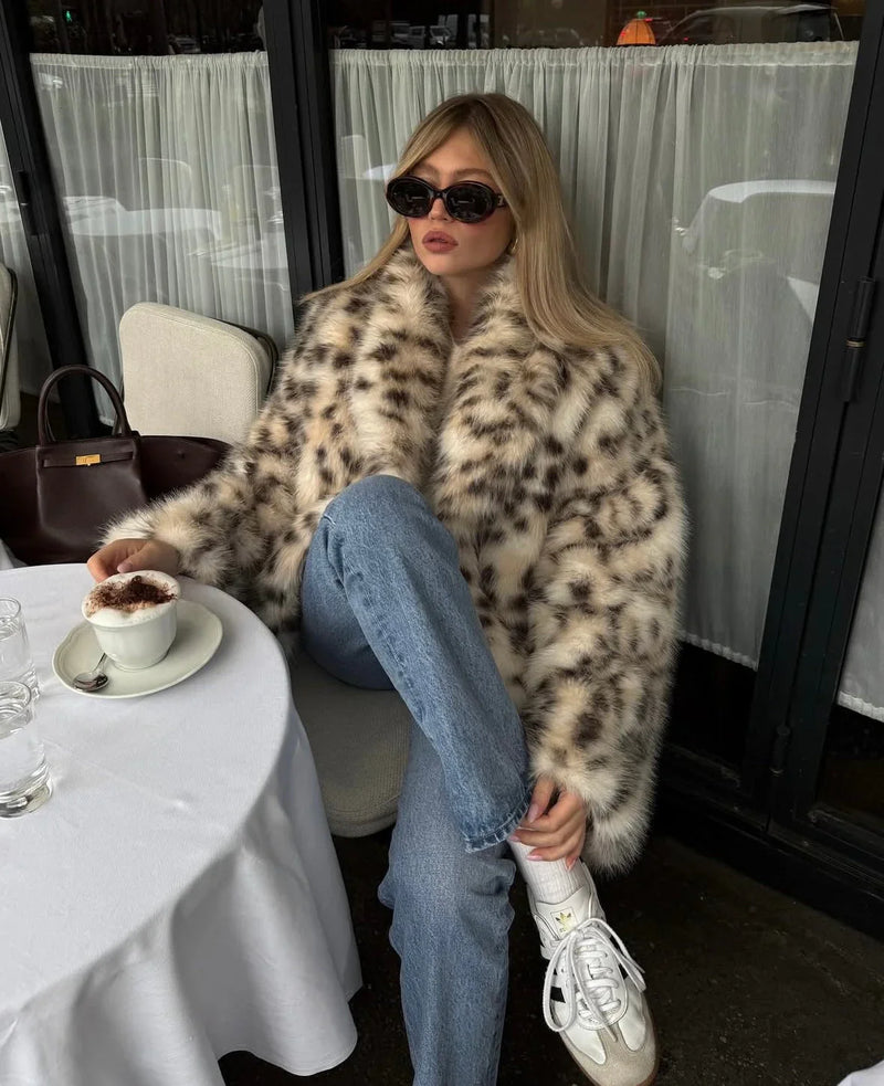 PRAGUE – Oversized Faux Fur Coat – 3254