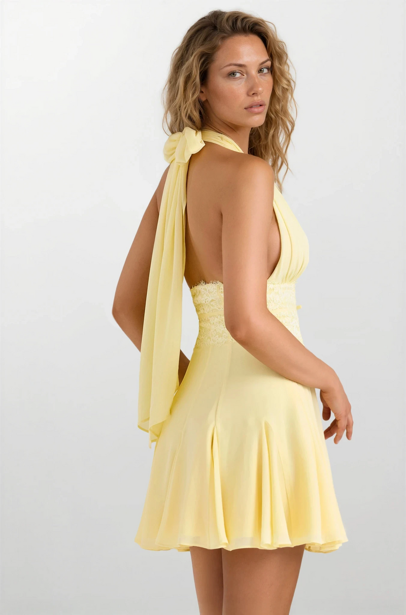 ANTIBES – Halter Mini Dress – 2049