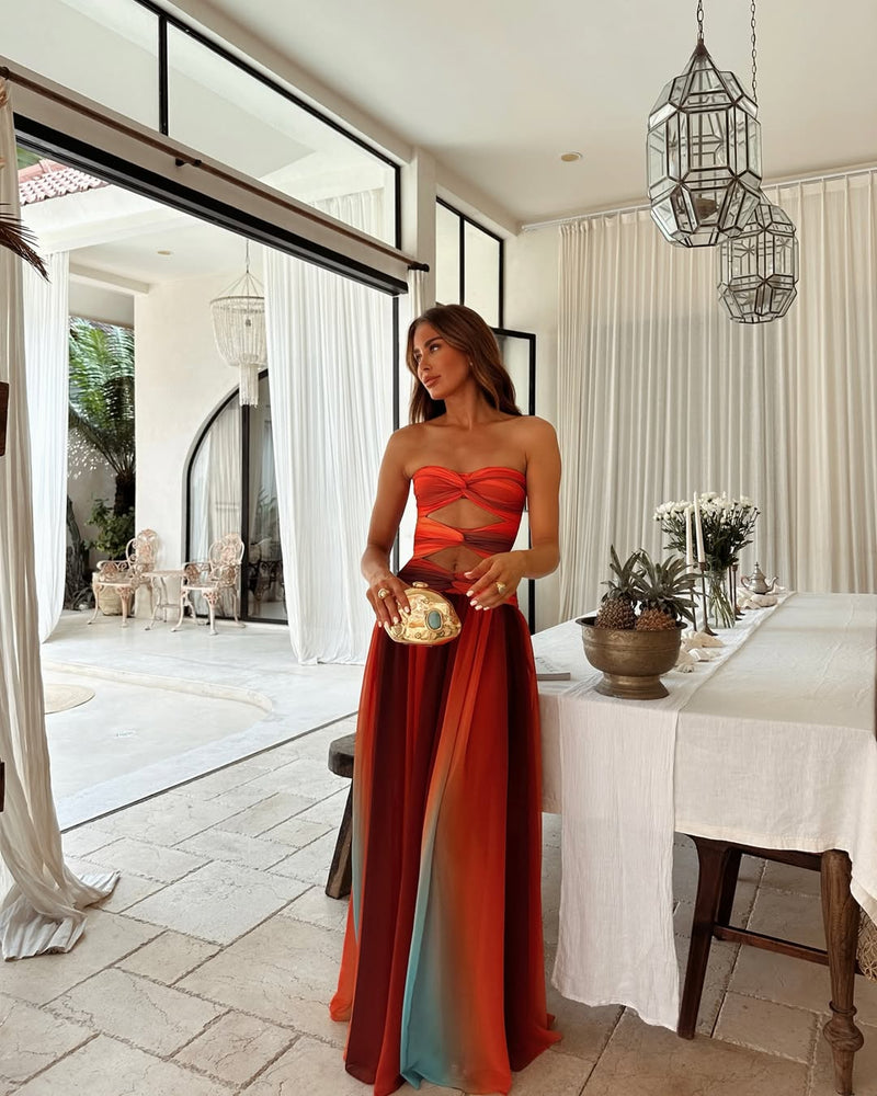 DUBROVNIK – Strapless Maxi Dress – 8803