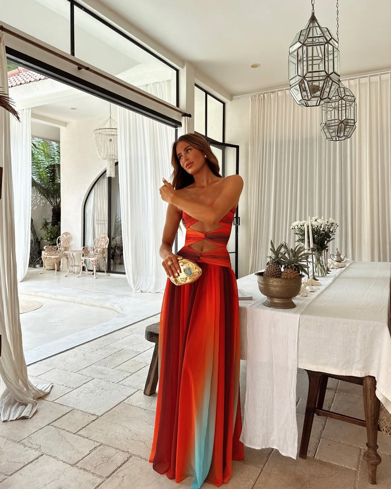 DUBROVNIK – Strapless Maxi Dress – 8803