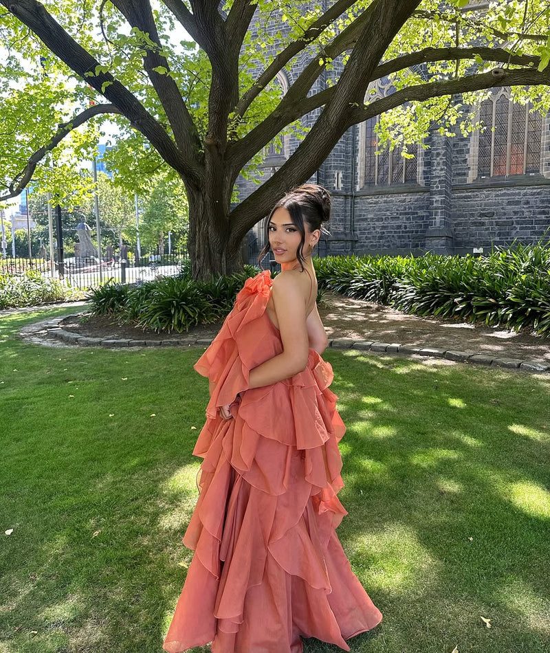 MILAN – Layered Ruffle Maxi Dress – 1580