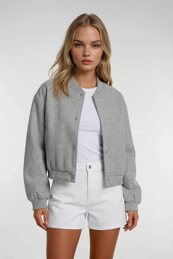 MUNICH – Cropped Tweed Bomber – 049