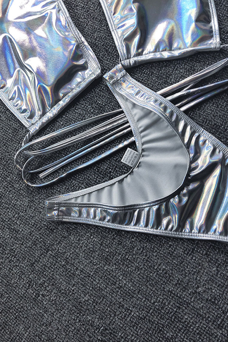 CORFU – Metallic Wrap Bikini – 8966