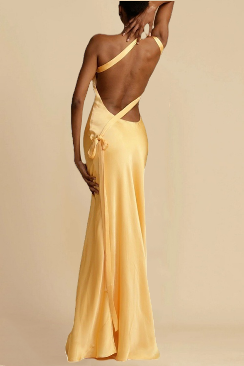 NICE – One Shoulder Maxi Dress – 5476