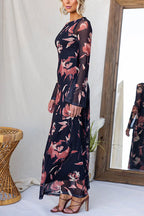 NICE – Floral Maxi Dress – 1374