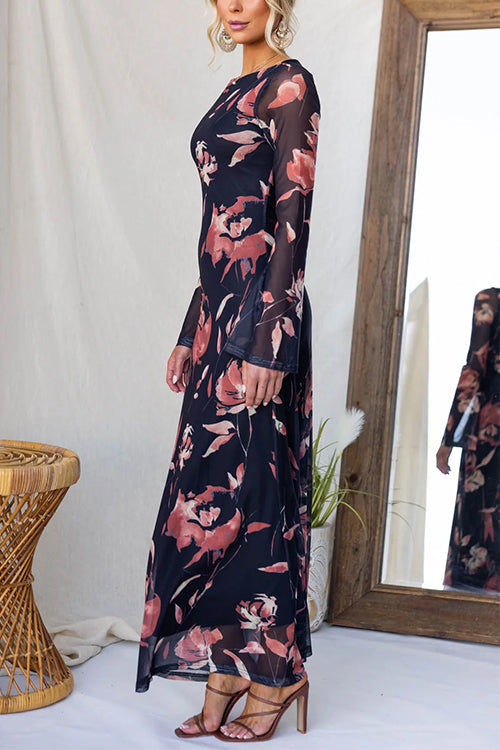 NICE – Floral Maxi Dress – 1374