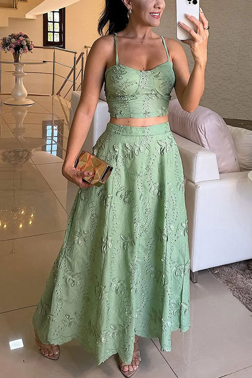 MARSEILLE – Embroidered Cami Set – 3070