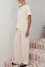 MONTPELLIER – Asymmetrical Knit Top – 7688