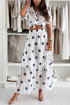 FORMENTERA – Polka Dot Button Shirt – 9266