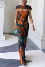 SANTORINI – Strapless Maxi Dress – 3641