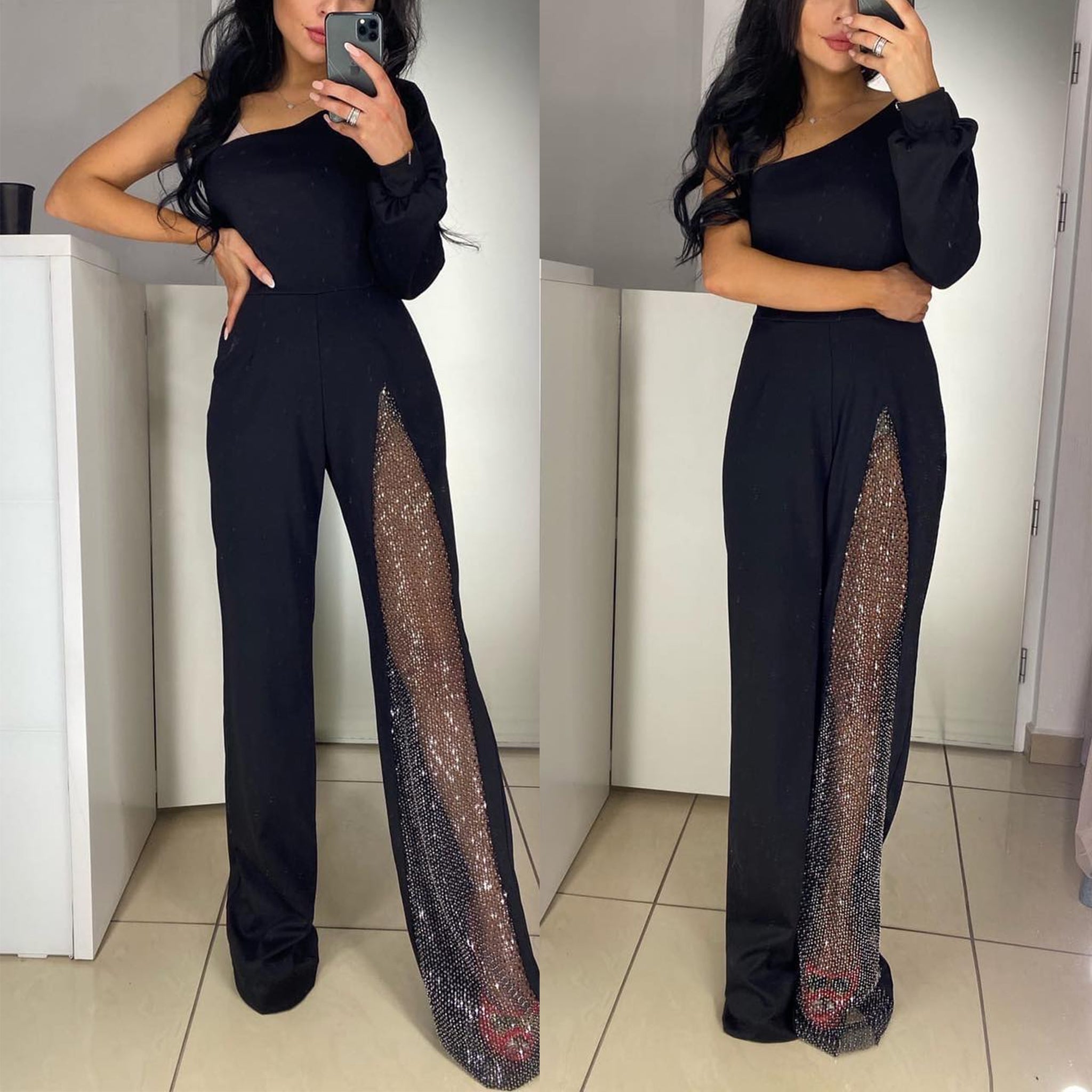 LYON – One Shoulder Jumpsuit – 8757