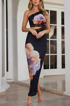 MILAN – One Shoulder Maxi Dress – 8609