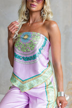 CANNES – Strapless Printed Top – 6681