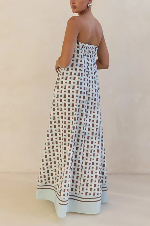 MALAGA – Strapless Maxi Dress – 9487