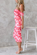 VALLETTA – Off Shoulder Midi Dress – 4801