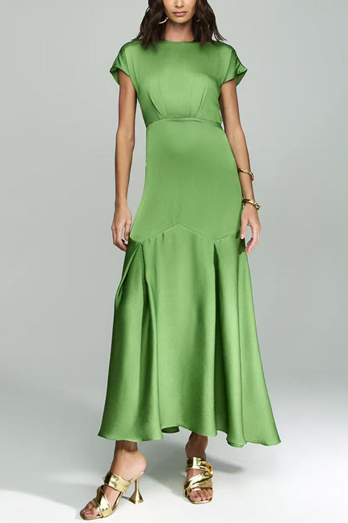 MALAGA – Satin Maxi Dress – 5617