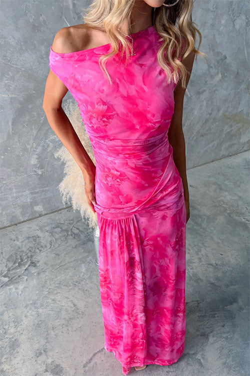 TAORMINA – Asymmetric Maxi Dress – 1383