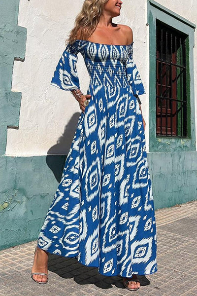 MALAGA – Off Shoulder Maxi Dress – 4796