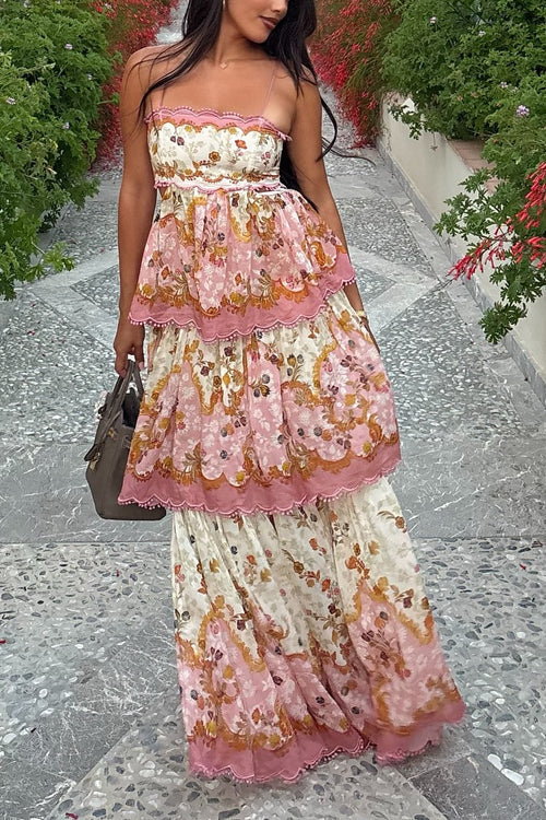 SPLIT – Floral Maxi Dress – 5021