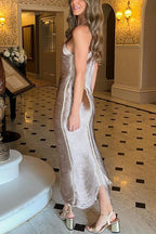 VENICE – Halter Bodycon Maxi – 5651