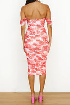 SEVILLE – Off Shoulder Midi Dress – 4715