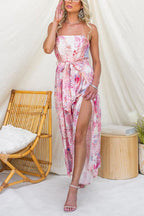 TAORMINA – Strapless Floral Jumpsuit – 7097