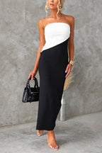 CORFU – Strapless Bodycon Midi Dress – 6826