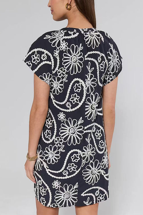 SALERNO – Floral Mini Dress – 8120