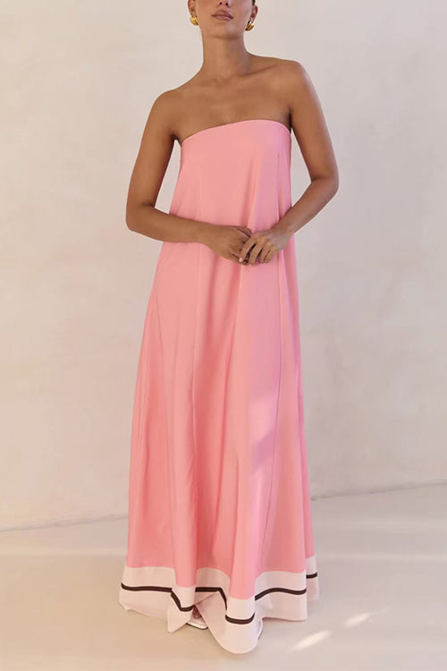 MALAGA – Strapless Maxi Dress – 9487